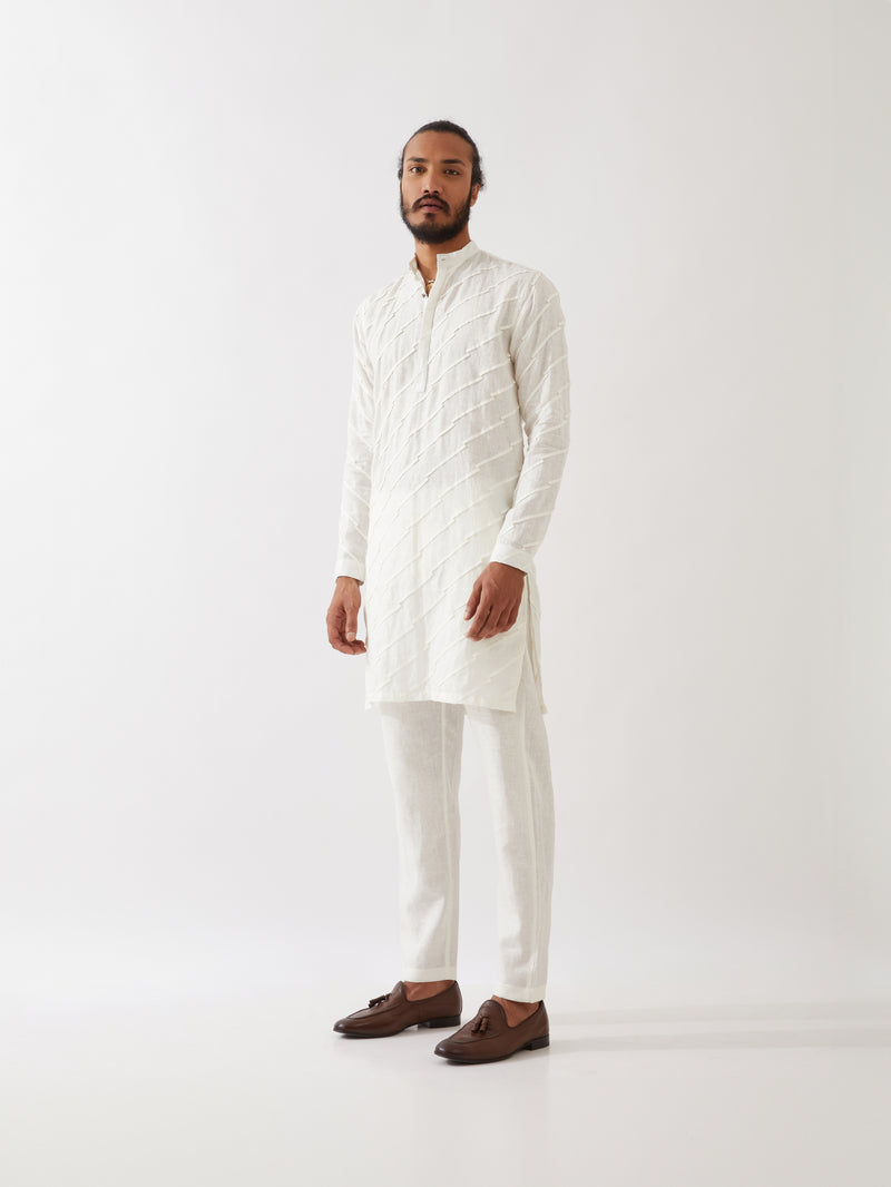 MASON KURTA SET - WHITE