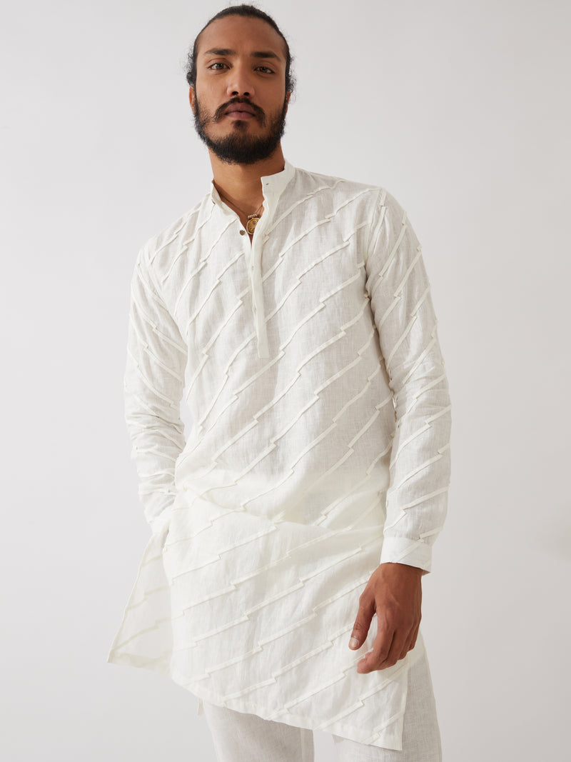 MASON KURTA SET - WHITE