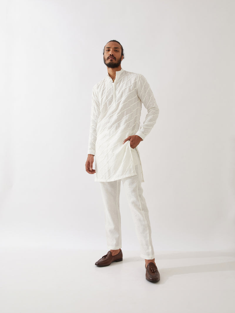 MASON KURTA SET - WHITE