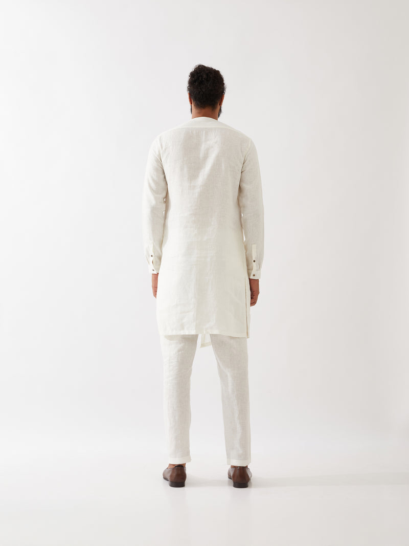 BROOKS KURTA SET - WHITE