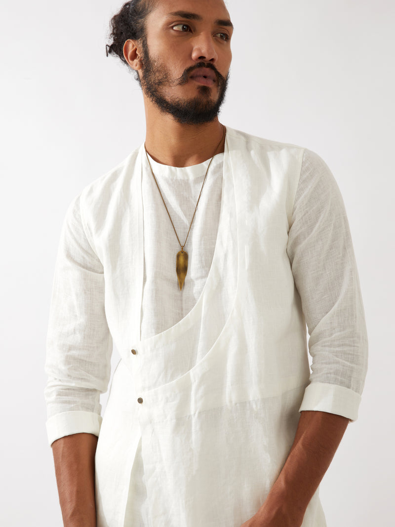 BROOKS KURTA SET - WHITE