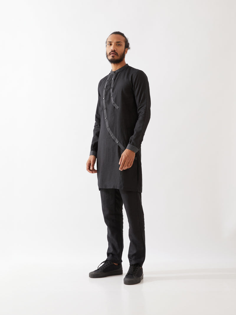 WAYLON KURTA SET - BLACK