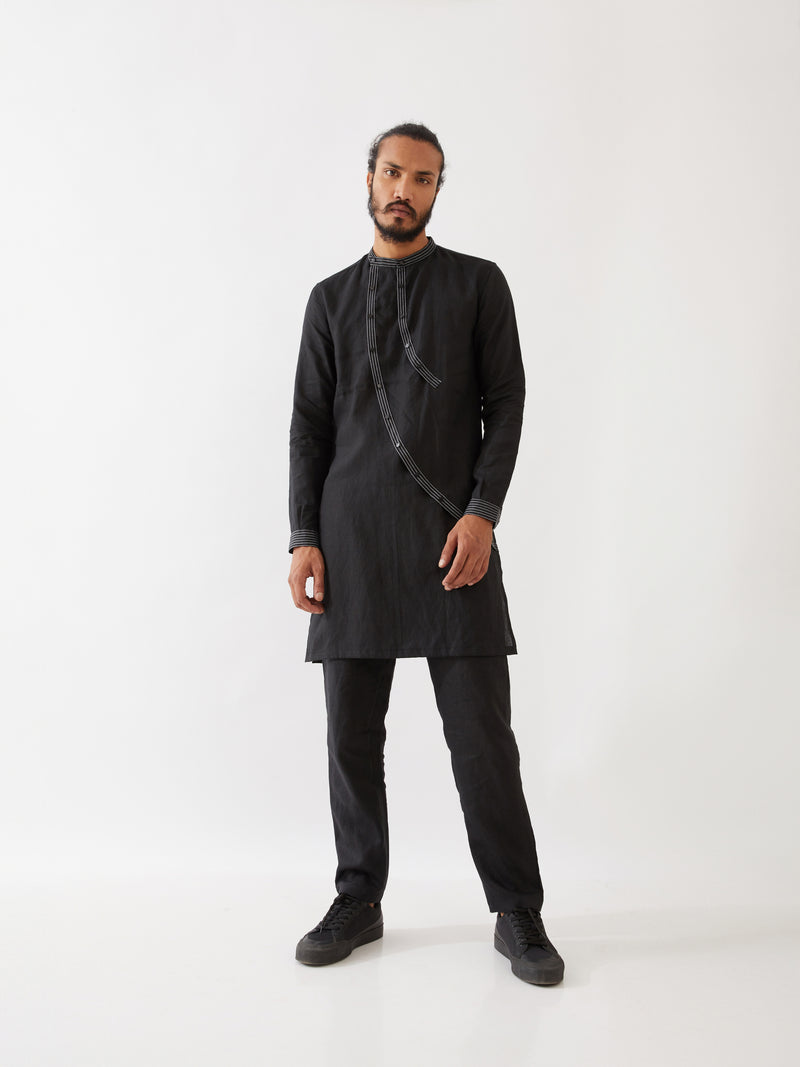 WAYLON KURTA SET - BLACK