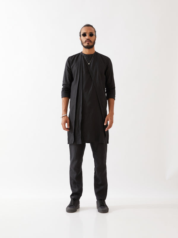 JOSE KURTA SET - BLACK