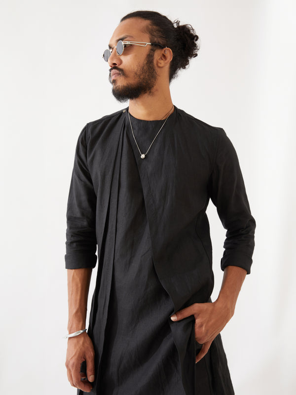 JOSE KURTA SET - BLACK