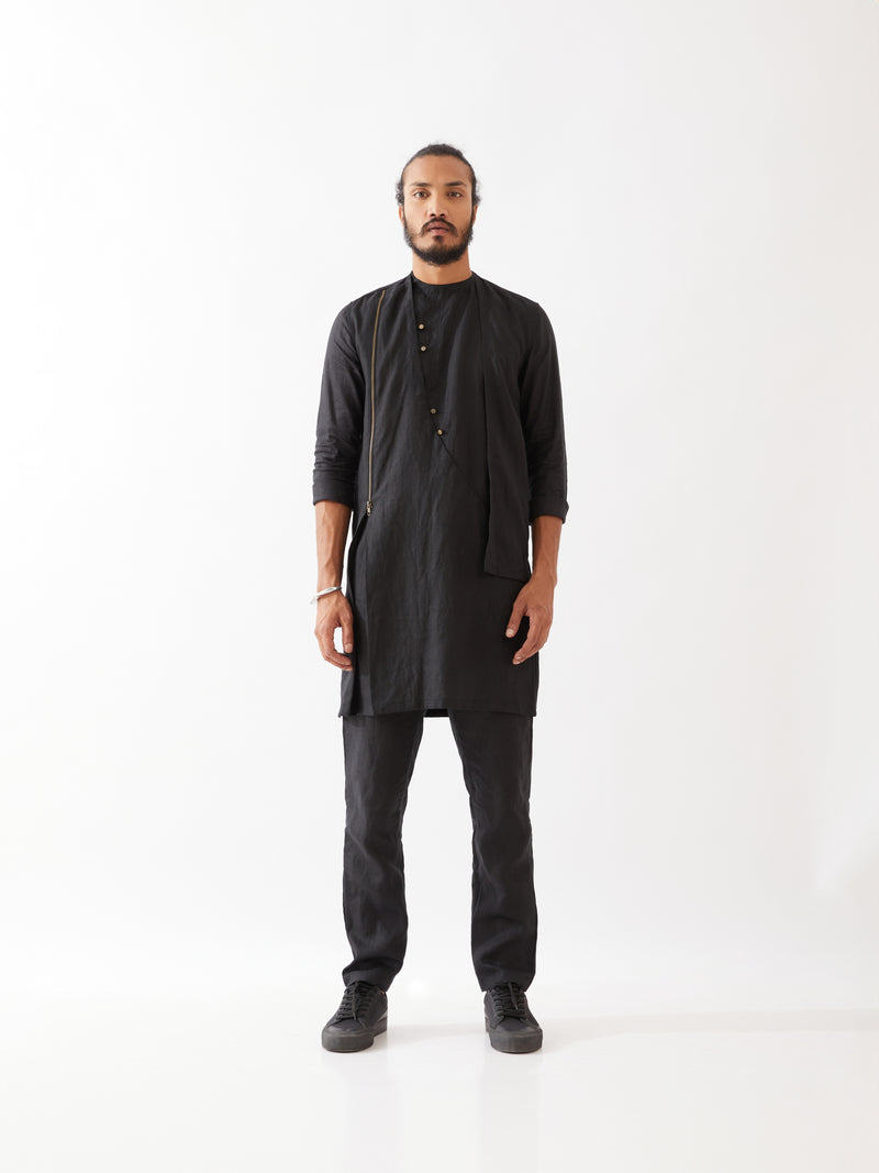 HUNTER KURTA SET - BLACK