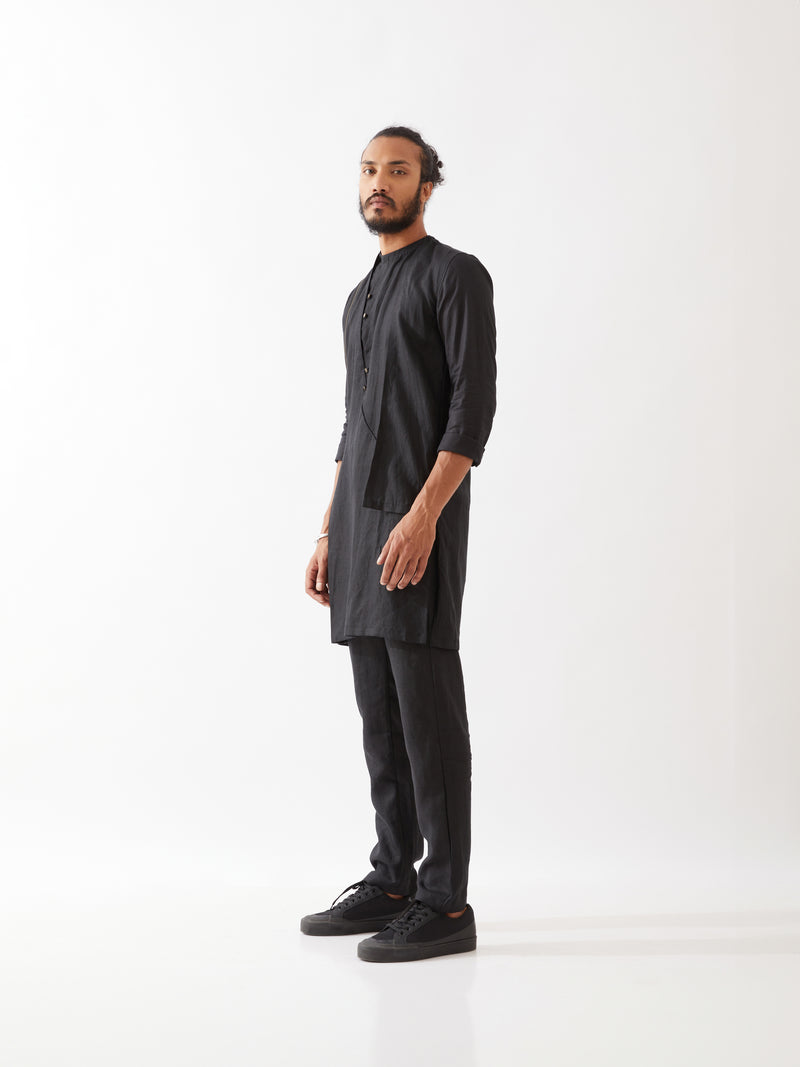 HUNTER KURTA SET - BLACK