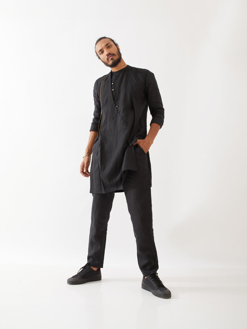 HUNTER KURTA SET - BLACK