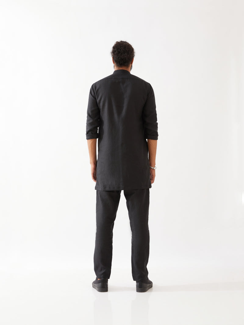 WAYLON KURTA SET - BLACK