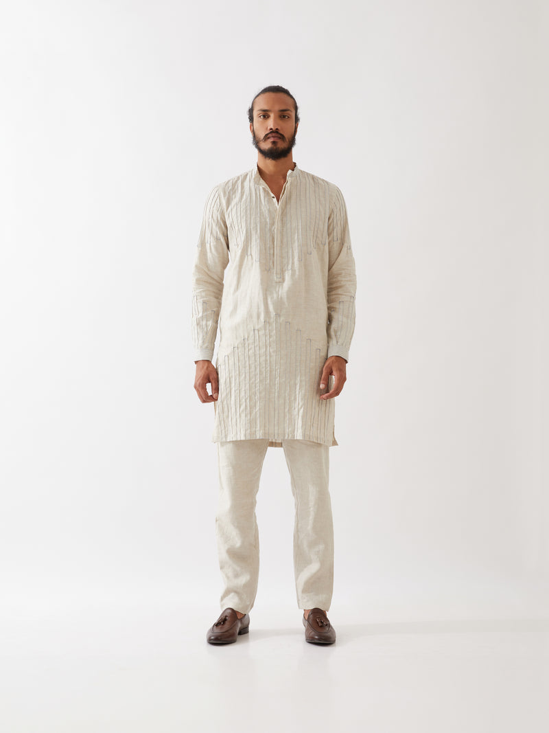 GABRIEL KURTA SET - IVORY