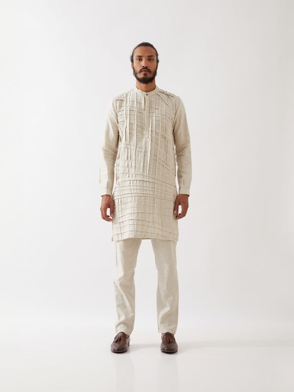 LOGAN KURTA SET - IVORY