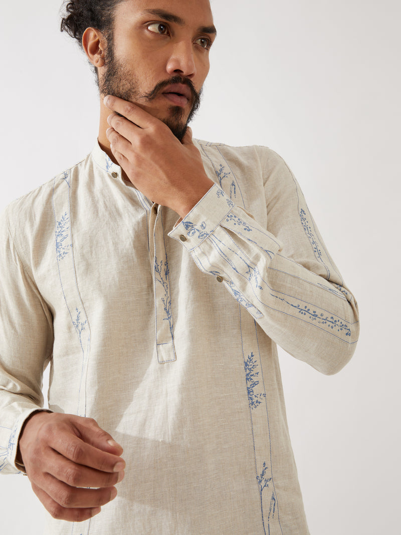 NOLAN KURTA SET - IVORY