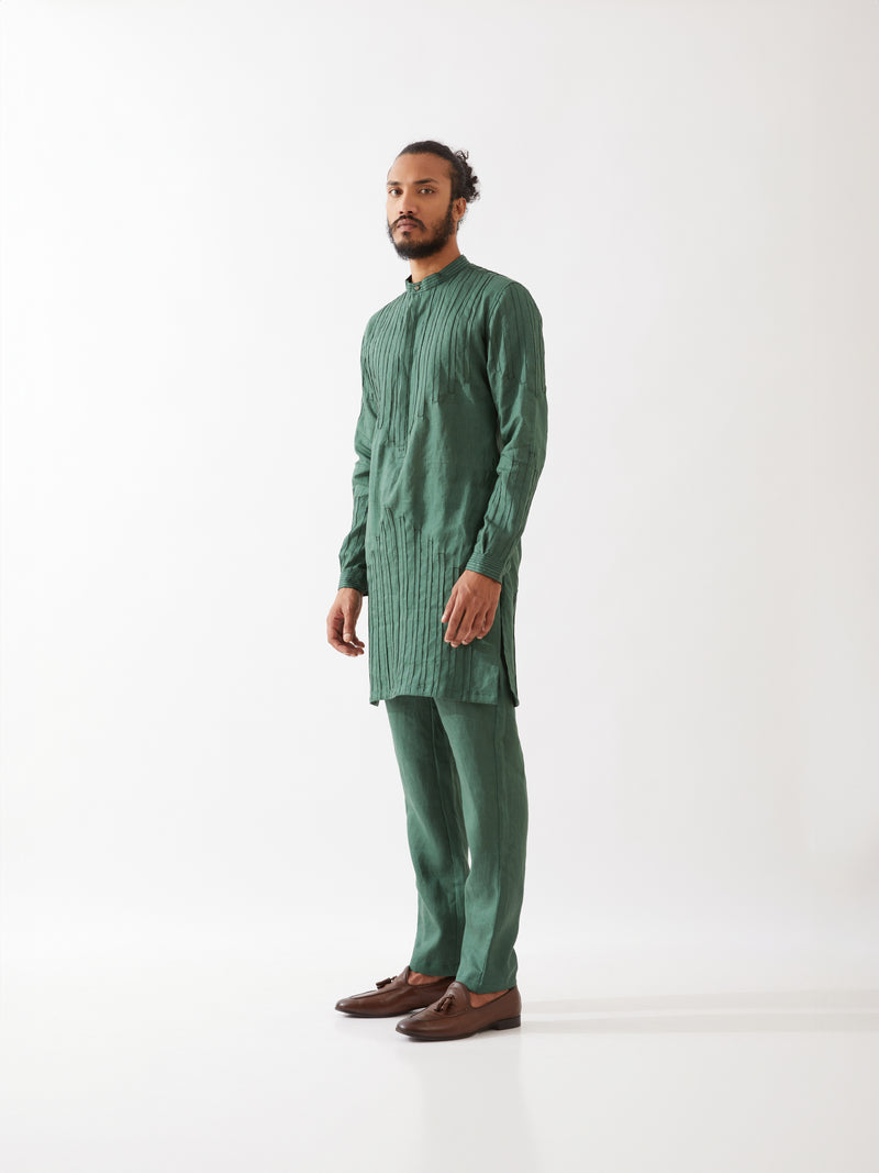 GABRIEL KURTA SET - GREEN