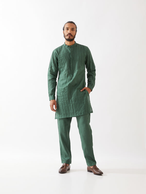 GABRIEL KURTA SET - GREEN