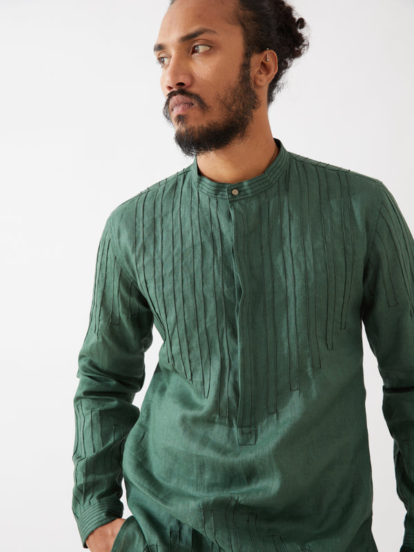 GABRIEL KURTA SET - GREEN