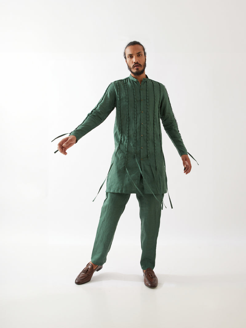 STAFAN KURTA SET - GREEN