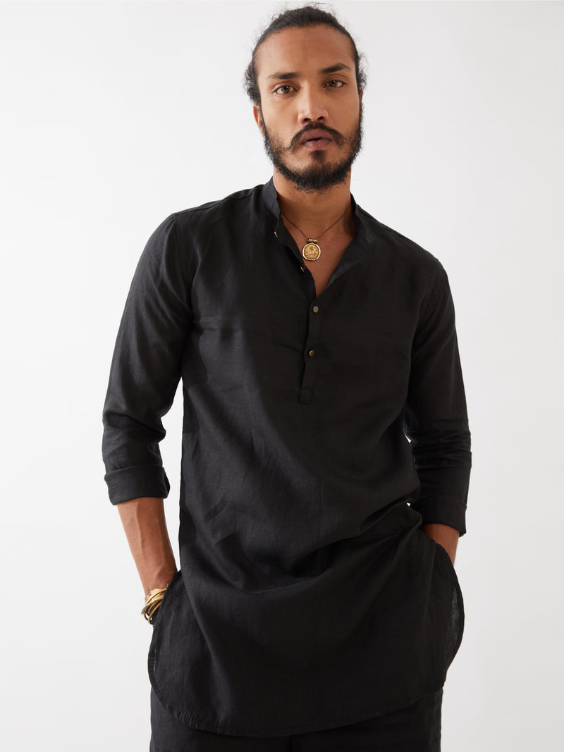 FINN KURTA SET - BLACK