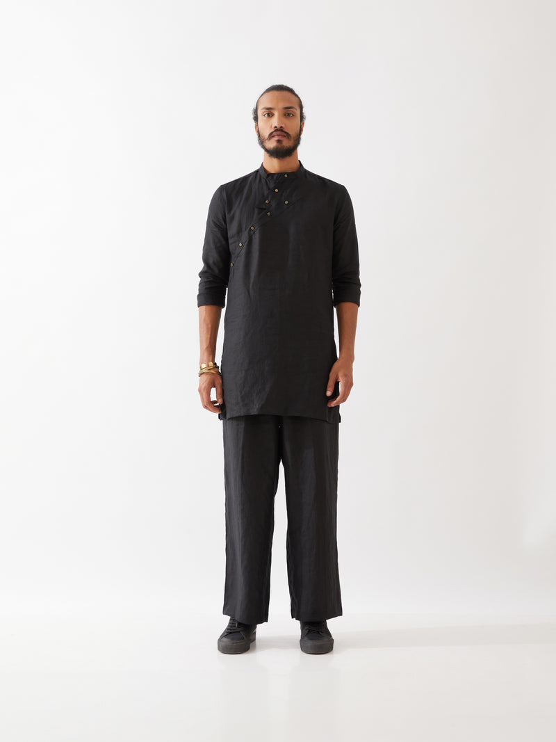 JACE KURTA SET - BLACK