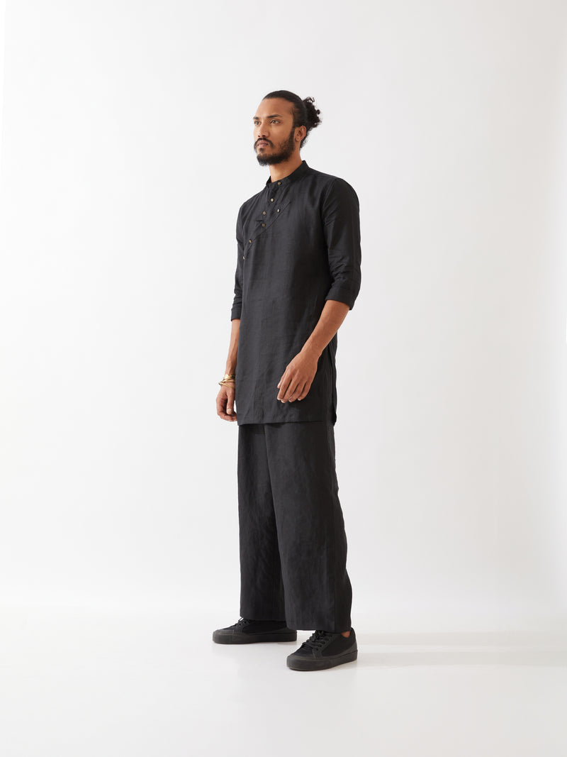 JACE KURTA SET - BLACK