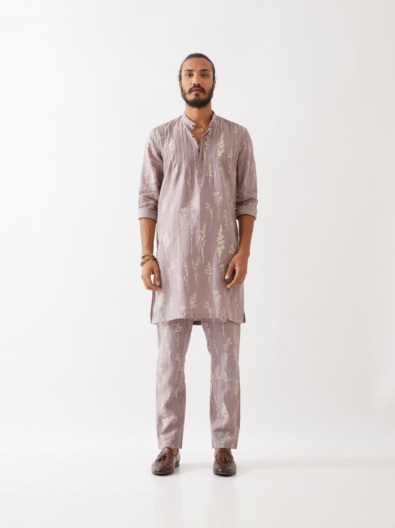 DECLAN BOTANICA KURTA SET - PURPLE