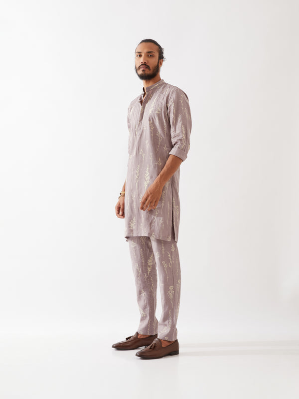 DECLAN BOTANICA KURTA SET - PURPLE