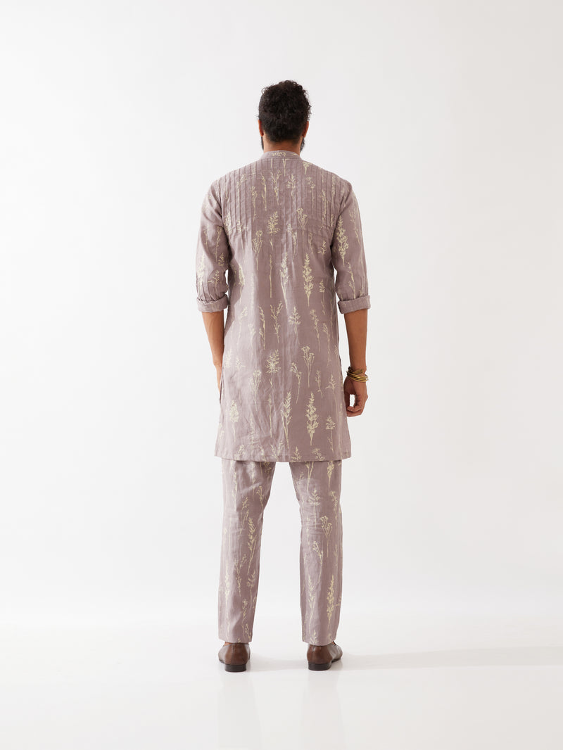 DECLAN BOTANICA KURTA SET - PURPLE