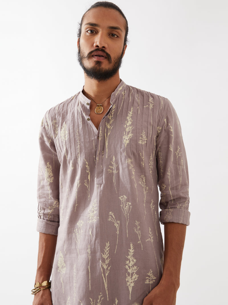 DECLAN BOTANICA KURTA SET - PURPLE