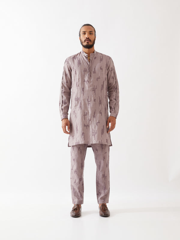 EMMETT CIRCUIT KURTA SET - PURPLE