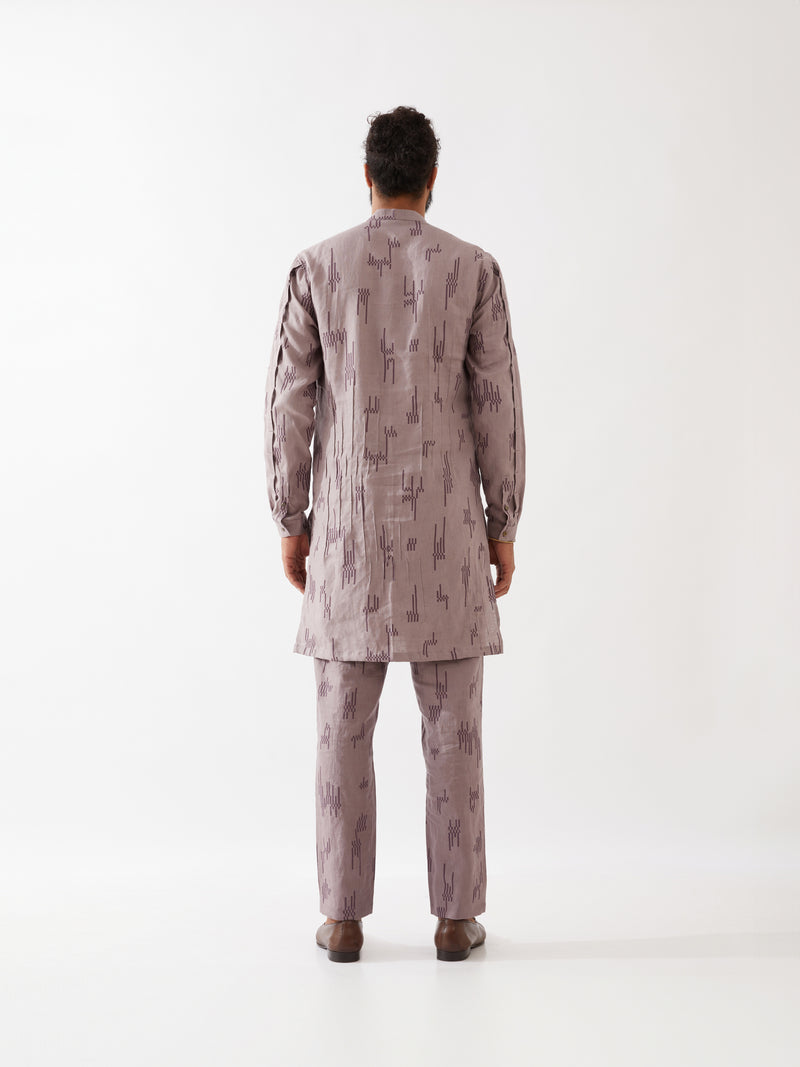 EMMETT CIRCUIT KURTA SET - PURPLE