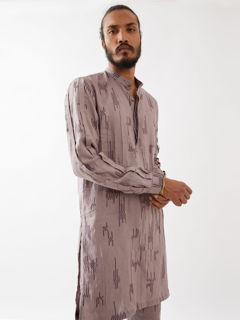 EMMETT CIRCUIT KURTA SET - PURPLE