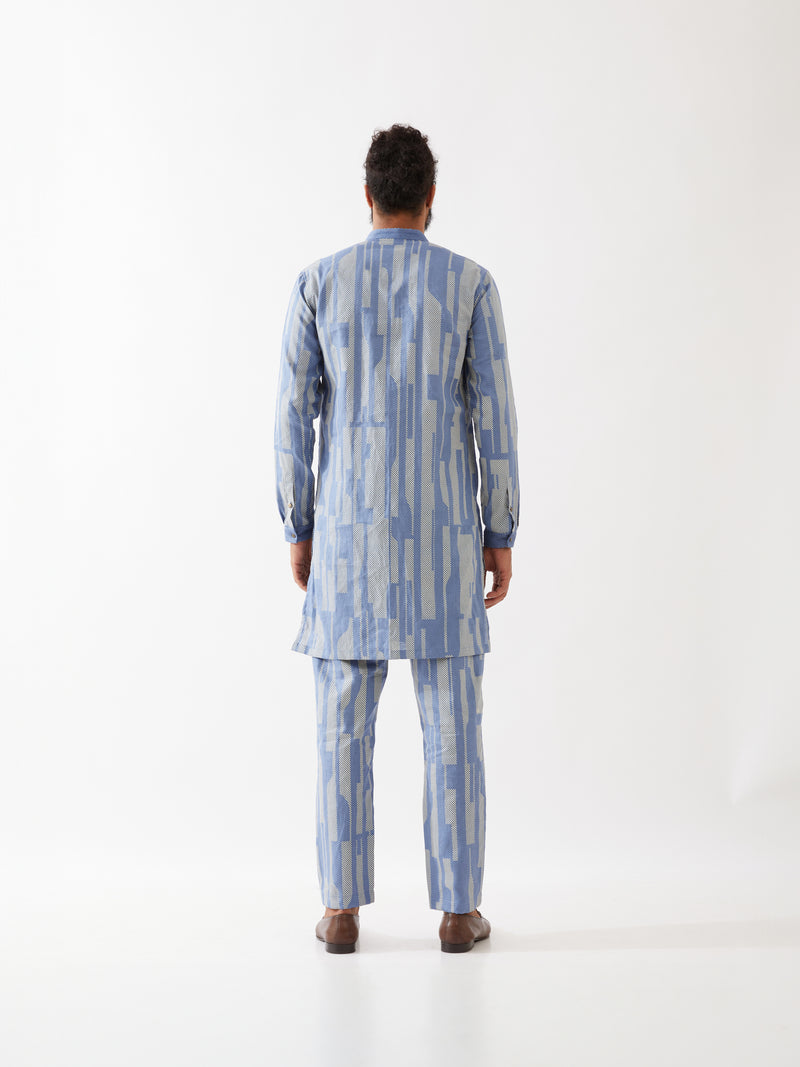 VINCENT SPACES KURTA SET - BLUE