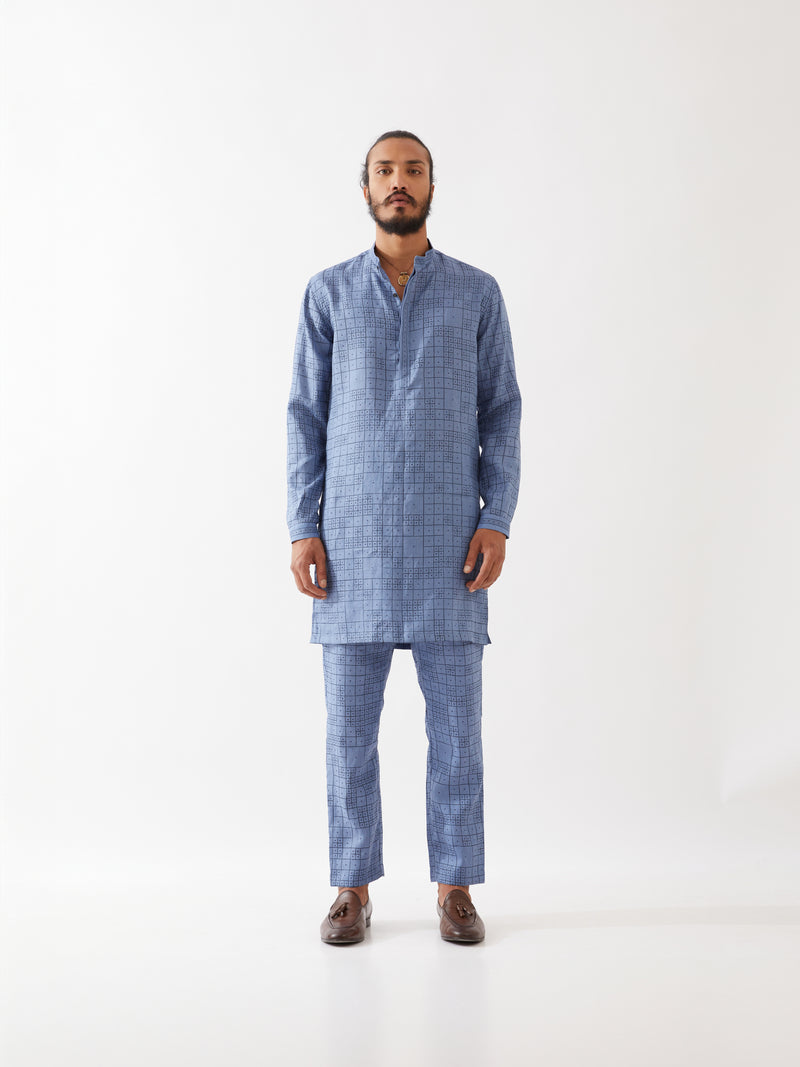 LUKA DOMINOS KURTA SET - BLUE