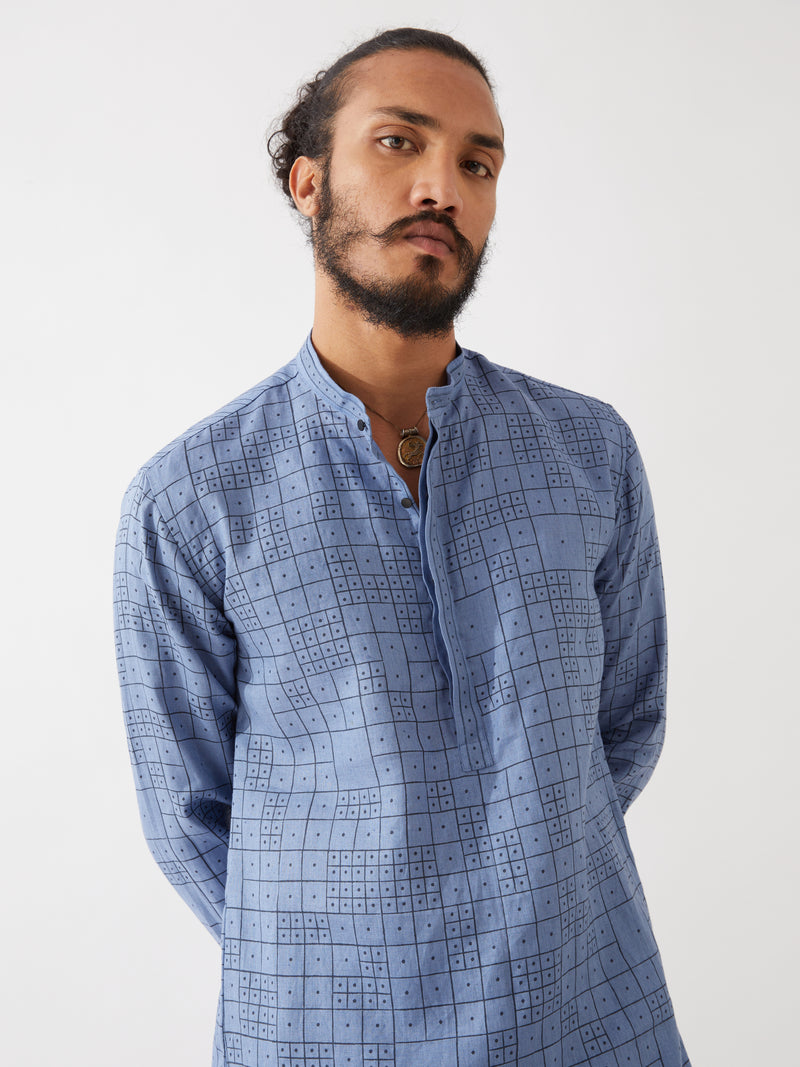 LUKA DOMINOS KURTA SET - BLUE