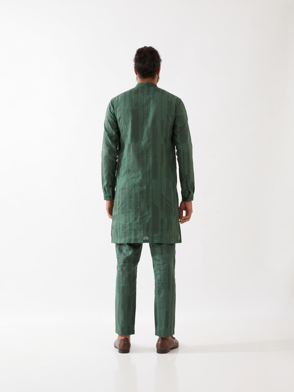 VINCENT SPACES KURTA SET - GREEN