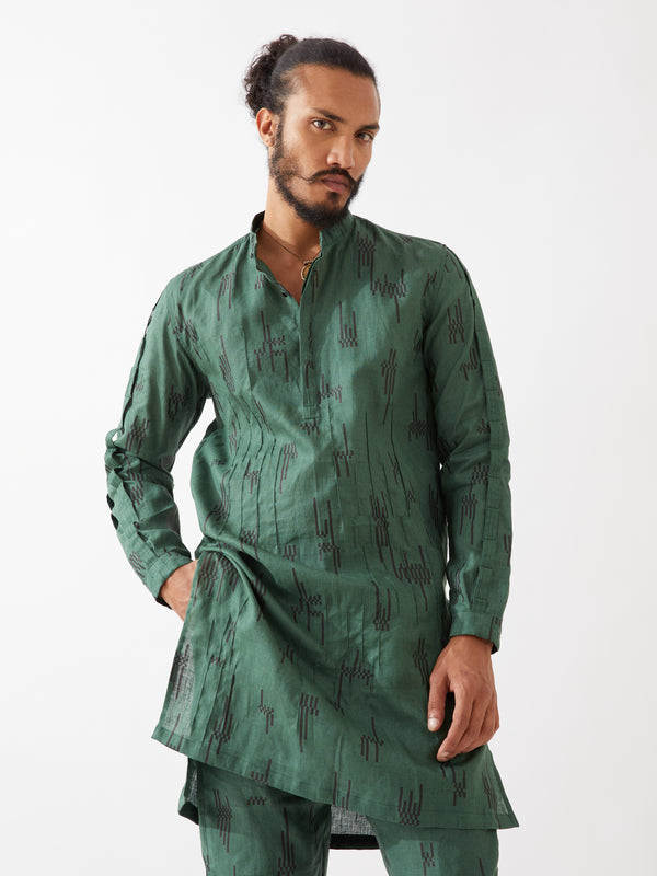 EMMETT CIRCUIT KURTA SET - GREEN