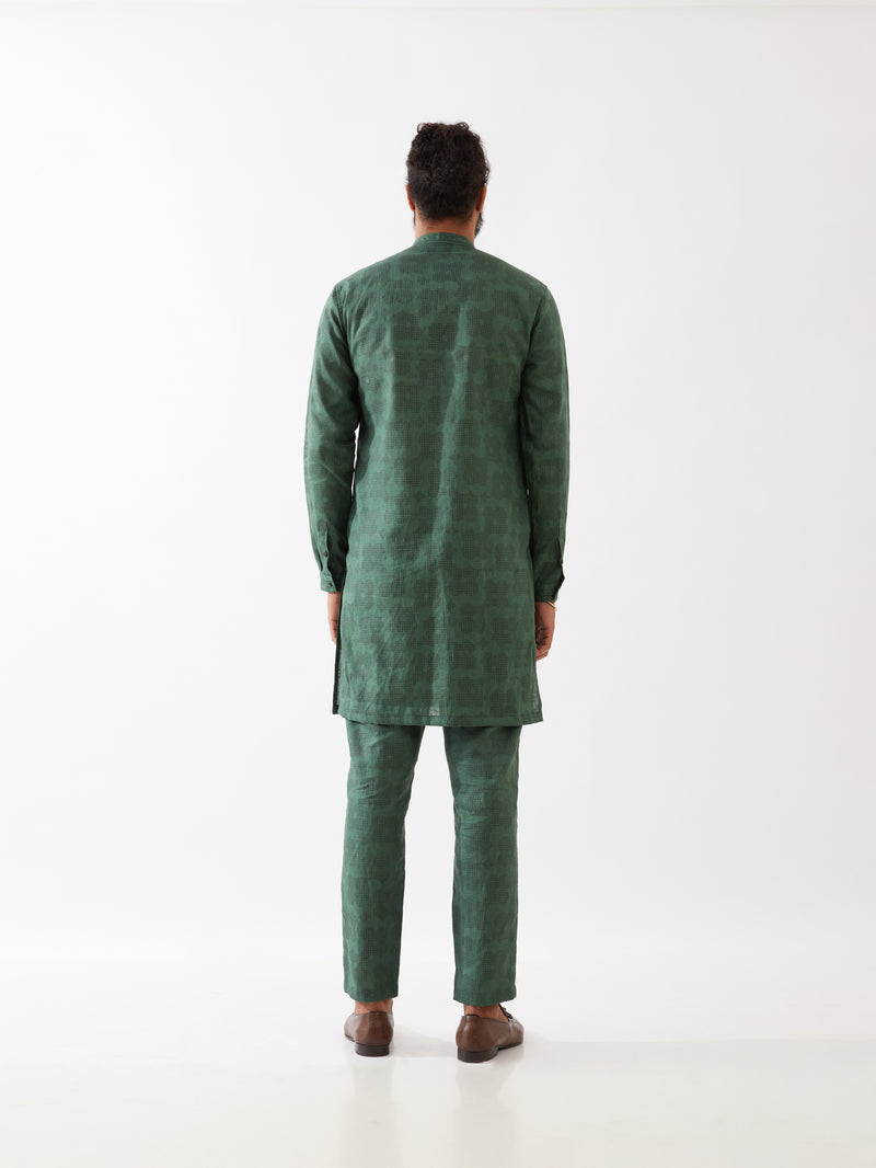 ACE FLORA KURTA SET - GREEN