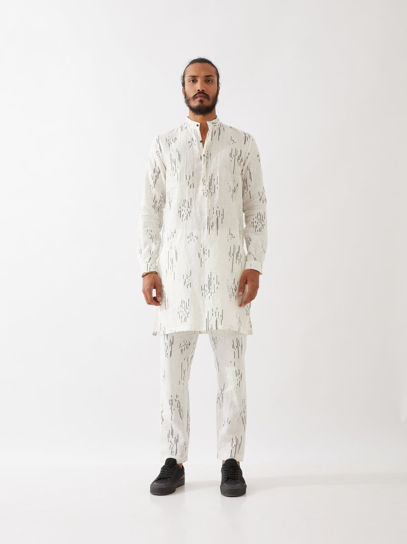 CARSON METEOR KURTA SET - WHITE