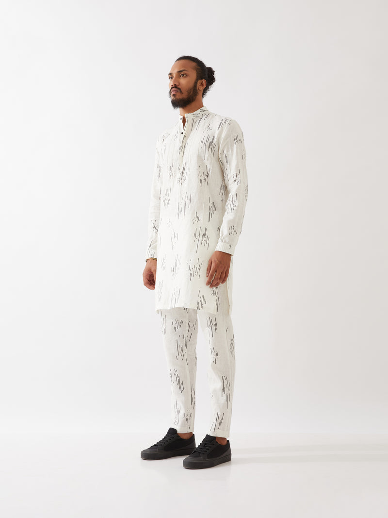 CARSON METEOR KURTA SET - WHITE