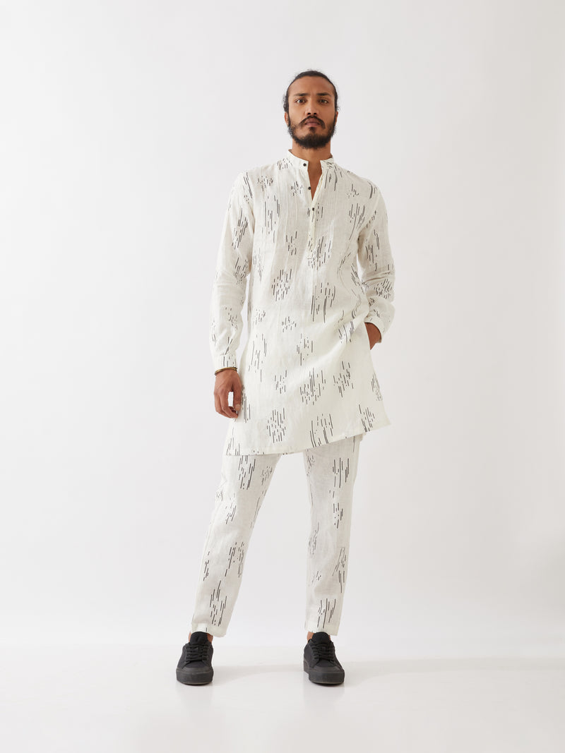 CARSON METEOR KURTA SET - WHITE