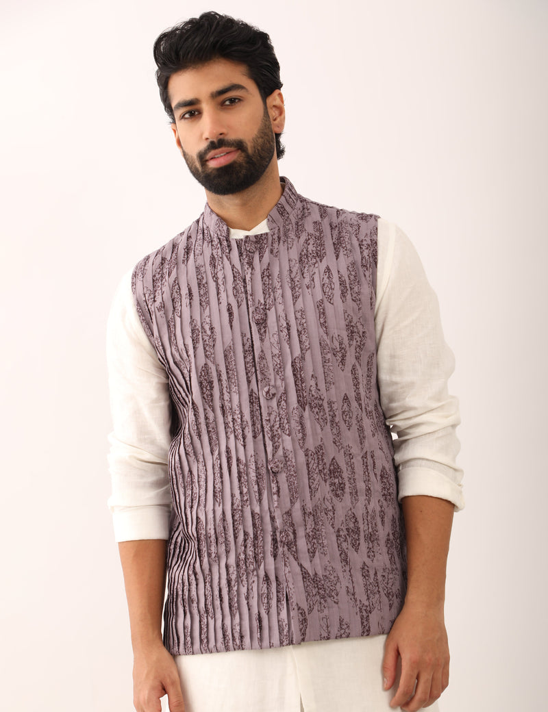 AARAV LEAF BANDI LOOK - PURPLE