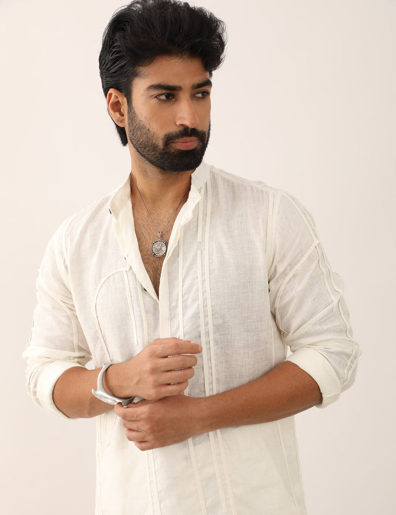 ZESHAN KURTA - WHITE