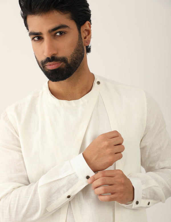 HARSH KURTA SET - WHITE