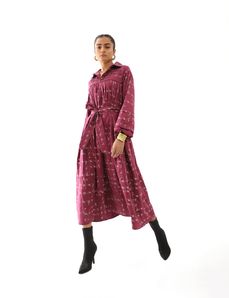 VIVIAN DRESS - PLUM