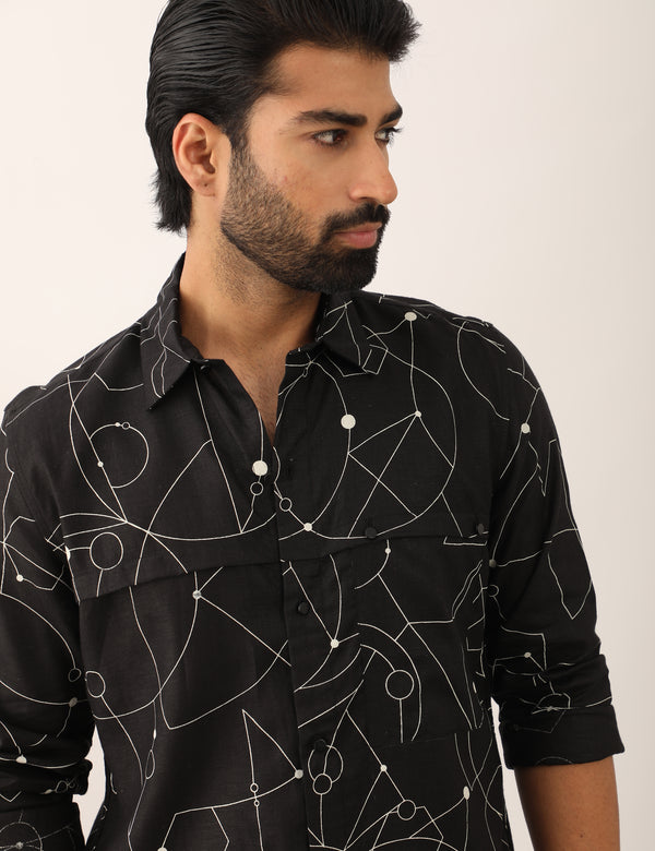 ABEER COSMOS SHIRT - BLACK