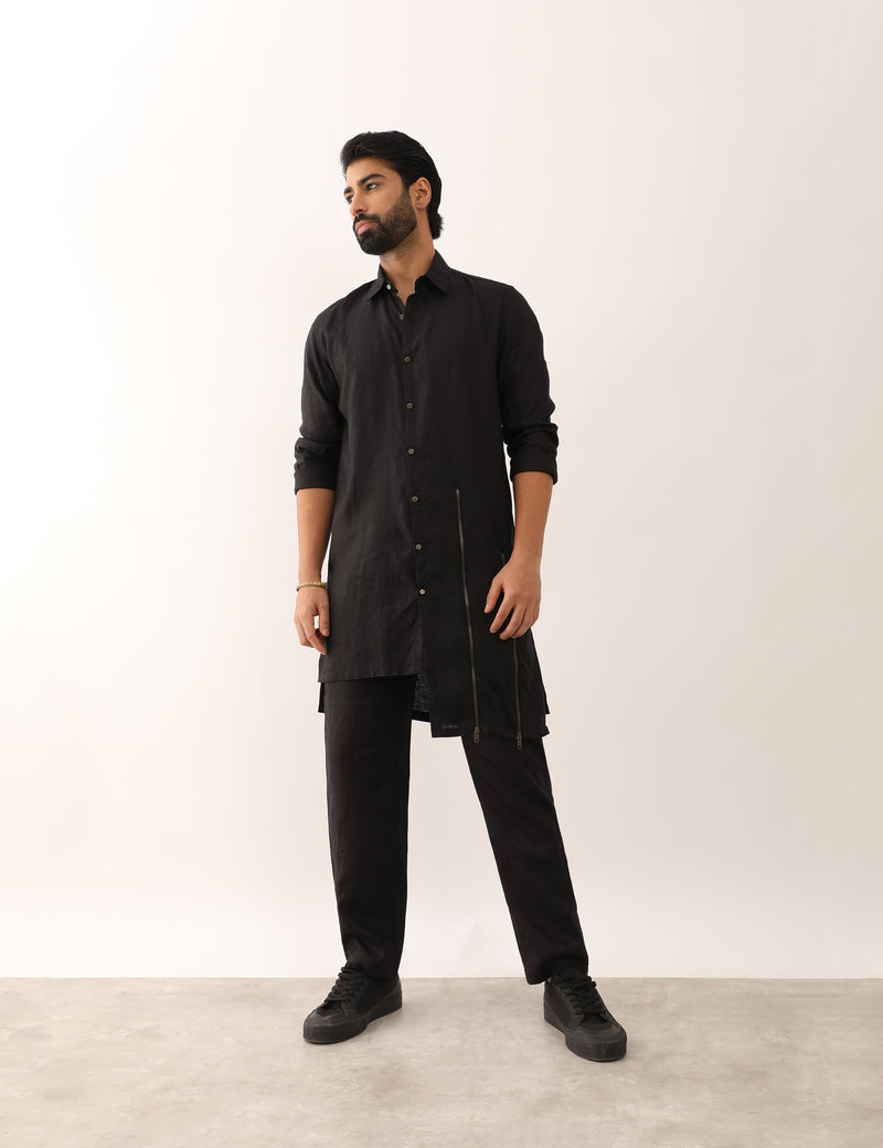 YATIN SHIRT SET - BLACK