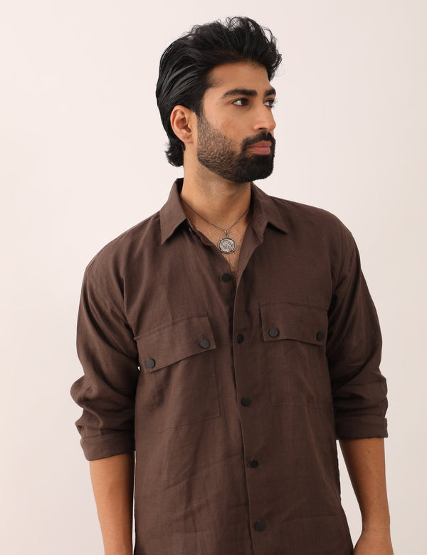 KABIR SHIRT - BROWN