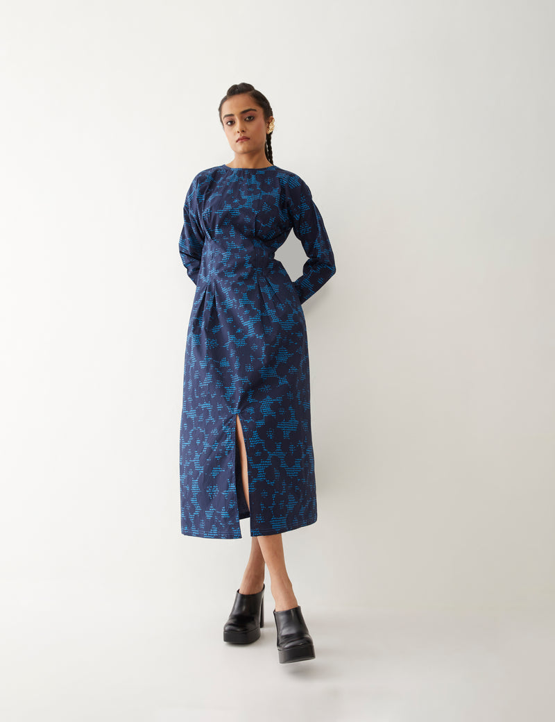 LARA DRESS - NAVY