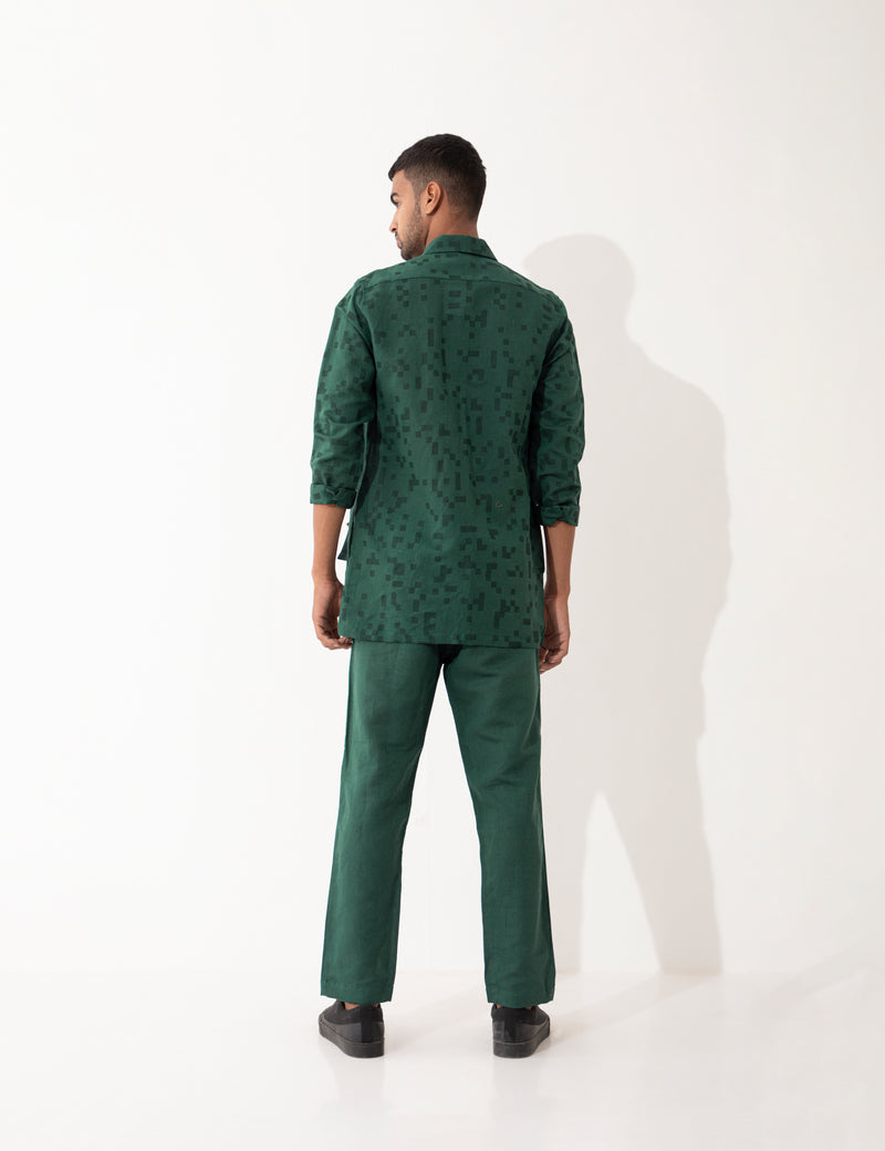 FEZZI CUBE  SHIRT SET - GREEN