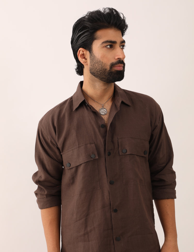 KABIR SHIRT SET - BROWN