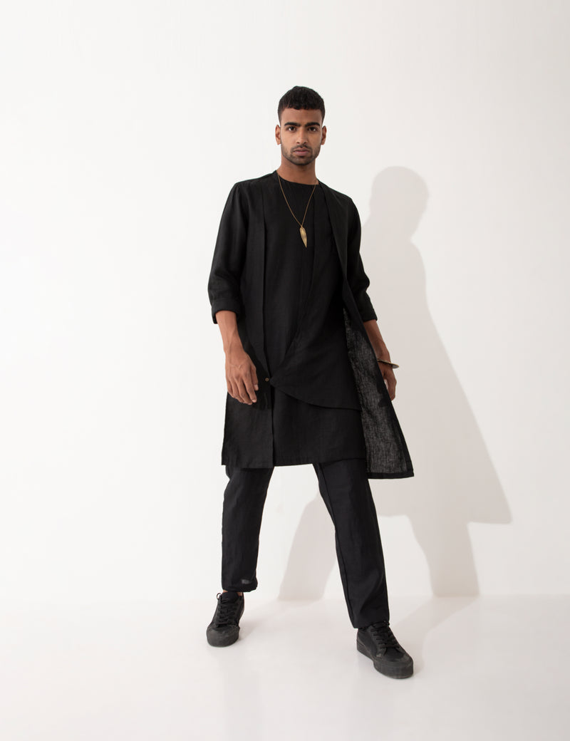 NIERO KURTA - BLACK